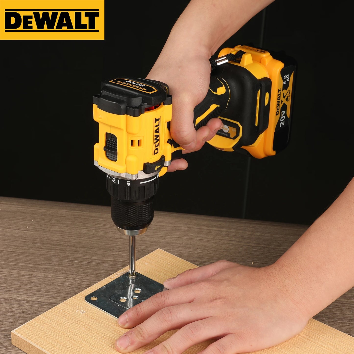 DEWALT DCD805 20V MAX XRbrushless Hand Impact Drill Rechargeable Lithium Ion Battery Cordless Screwdriver Small Power Tools