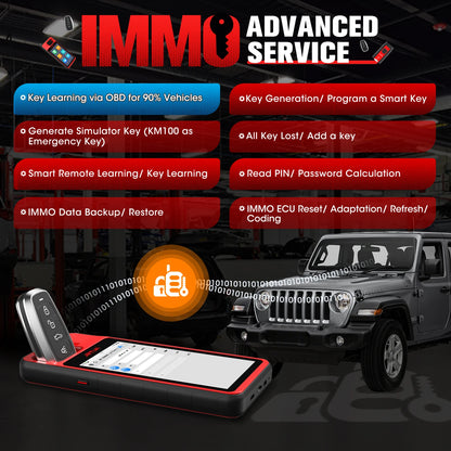 Autel KM100 KM100X Key Fob Programmer Universal Smart Key Generator Remote Immobilizer Tool