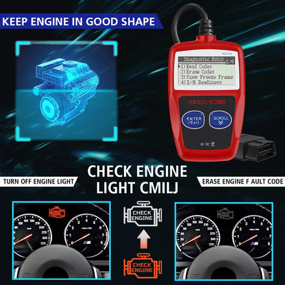 Car Diagnostic Tools Universal Version Fault Code Clear OBD 2 Scanner OBD2 Code Reader