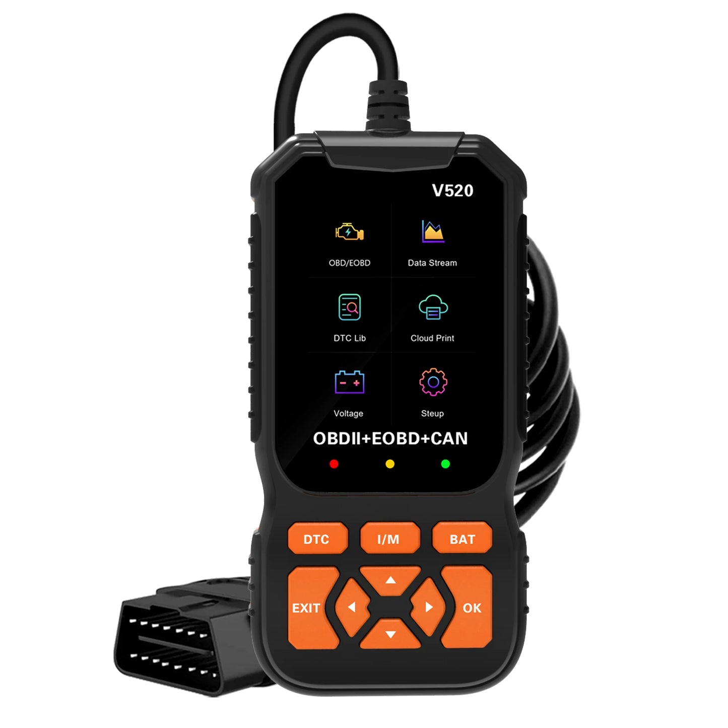 Code reader, OBD2 Reader Diagnostic Tool, OBDII EOBD Car Code Scanner Check Engine Light Fault Code