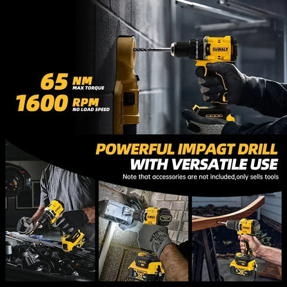 DEWALT Lithium Battery 20V Rechargeable Brushless Compact Electric Screwdriver Hand Drill Impact Drill DCD805