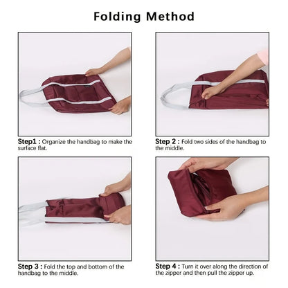 1 set of foldable large capacity travel luggage bag