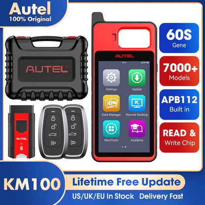 Autel KM100 KM100X Key Fob Programmer Universal Smart Key Generator Remote Immobilizer Tool