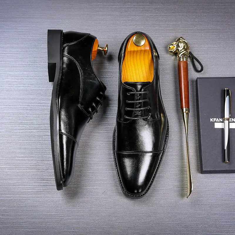 Men's Formal Leather Shoes - Stylish Oxford Dress Shoes