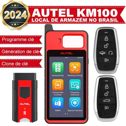 Autel KM100 KM100X Key Fob Programmer Universal Smart Key Generator Remote Immobilizer Tool