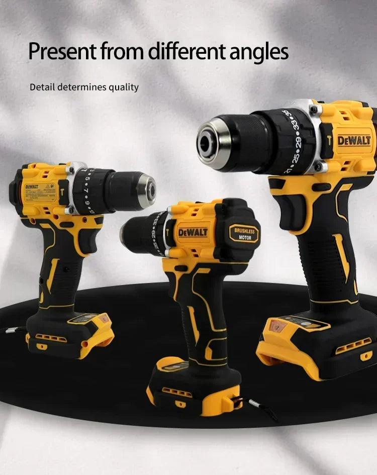 DEWALT Lithium Battery 20V Rechargeable Brushless Compact Electric Screwdriver Hand Drill Impact Drill DCD805