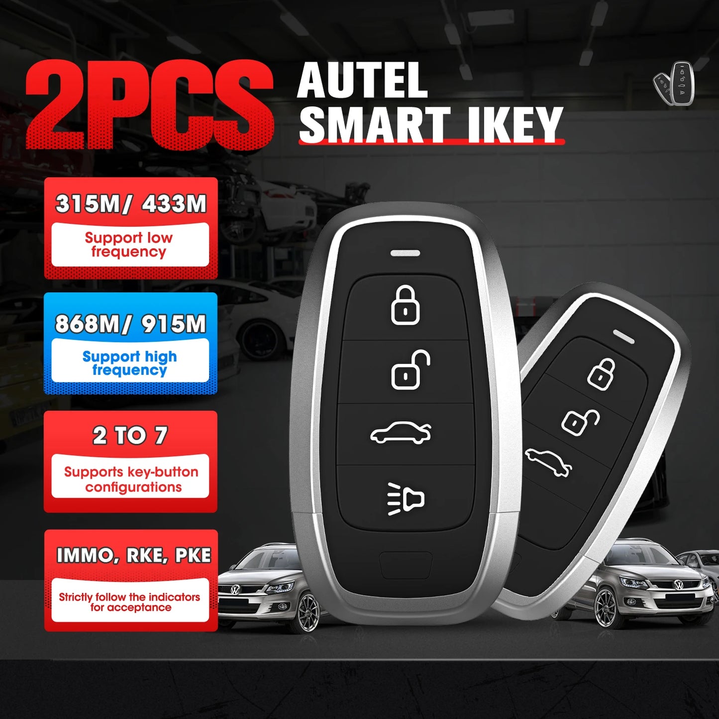 Autel KM100 KM100X Key Fob Programmer Universal Smart Key Generator Remote Immobilizer Tool