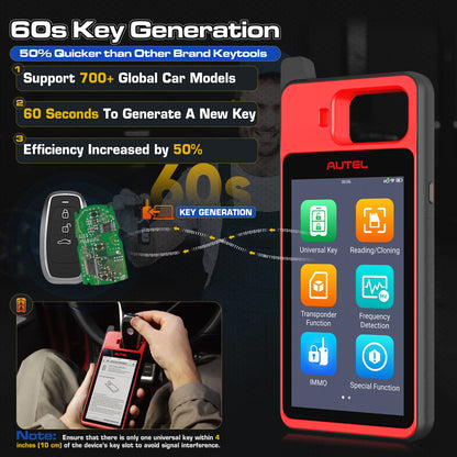 Autel KM100 KM100X Key Fob Programmer Universal Smart Key Generator Remote Immobilizer Tool