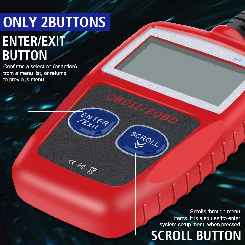 Car Diagnostic Tools Universal Version Fault Code Clear OBD 2 Scanner OBD2 Code Reader