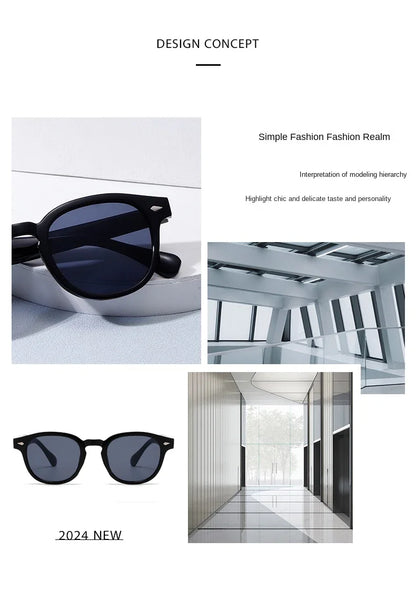 2024 New Vintage Rectangle Sunglasses Men Women
