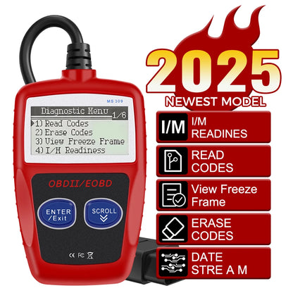 Car Diagnostic Tools Universal Version Fault Code Clear OBD 2 Scanner OBD2 Code Reader