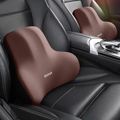 Car Memory Foam Neck Pillow and Lumbar Support Cushion