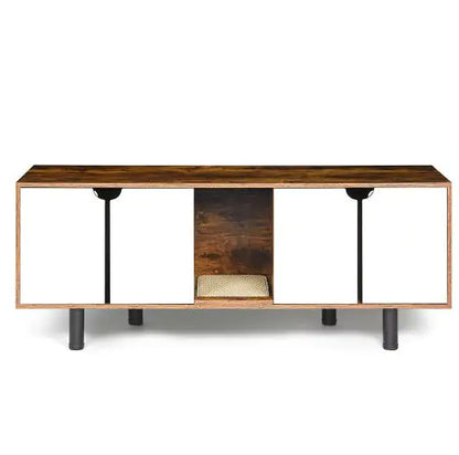 Cat Litter Box Enclosure For 2 Cats