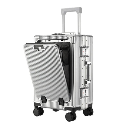 Large Capacity Aluminum Frame Trolley Luggage