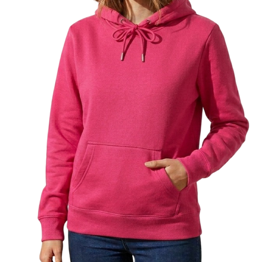Pink Women's Plain Hoodie Personalized Graphic Hooded Sweatshirt