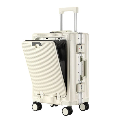 Large Capacity Aluminum Frame Trolley Luggage