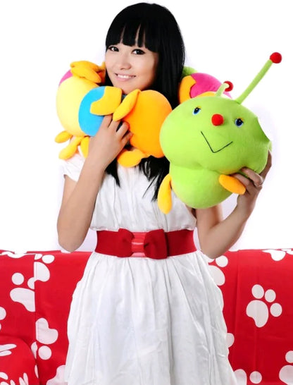 Large Colorful Caterpillar Plush Toy - Creative Doll