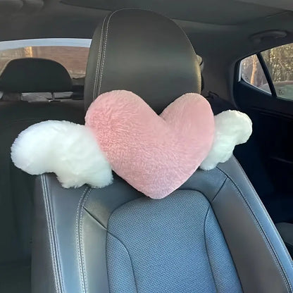Car Headrest Neck Pillow and Lumbar Support Cushion