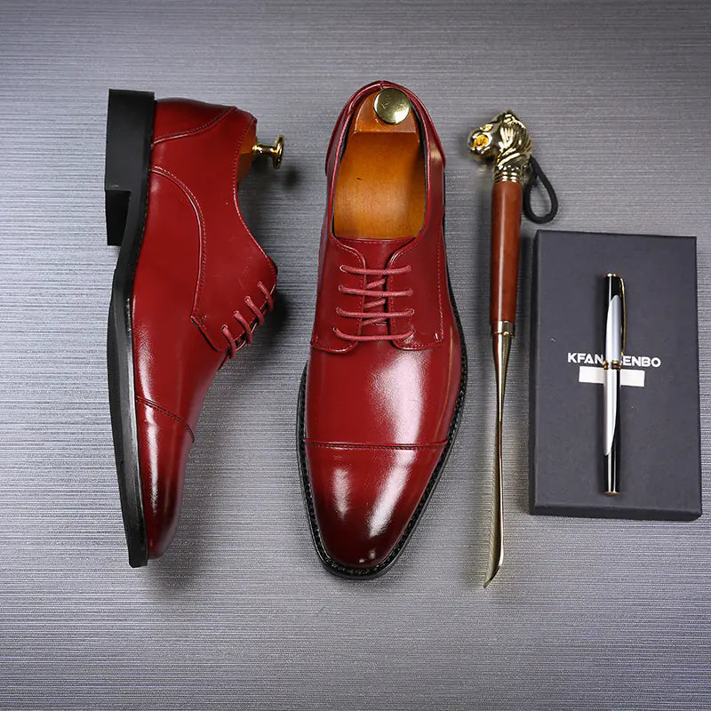 Men's Formal Leather Shoes - Stylish Oxford Dress Shoes