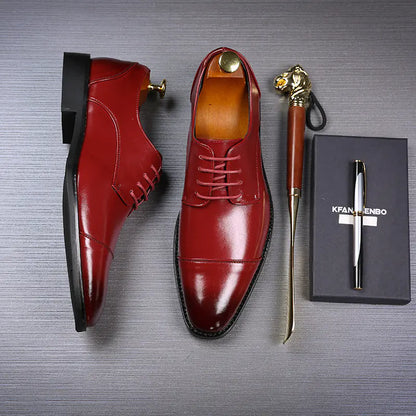 Men's Formal Leather Shoes - Stylish Oxford Dress Shoes