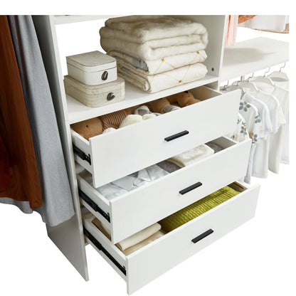 306 Closet Organizer System with Closet Shelves Wall Mounted
