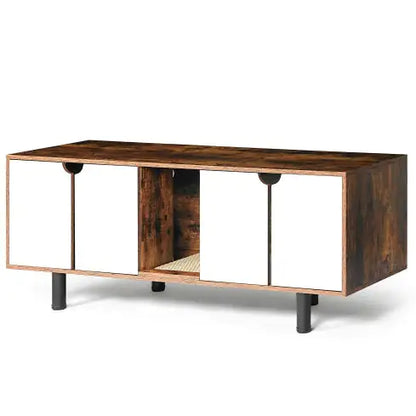 Cat Litter Box Enclosure For 2 Cats