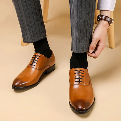 The Breathable British Leather Shoes for Men