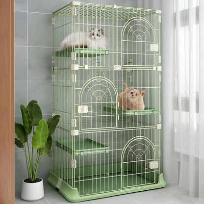 Hamiledyi 4-Tier Cat Cage Indoor Large Cat Enclosure