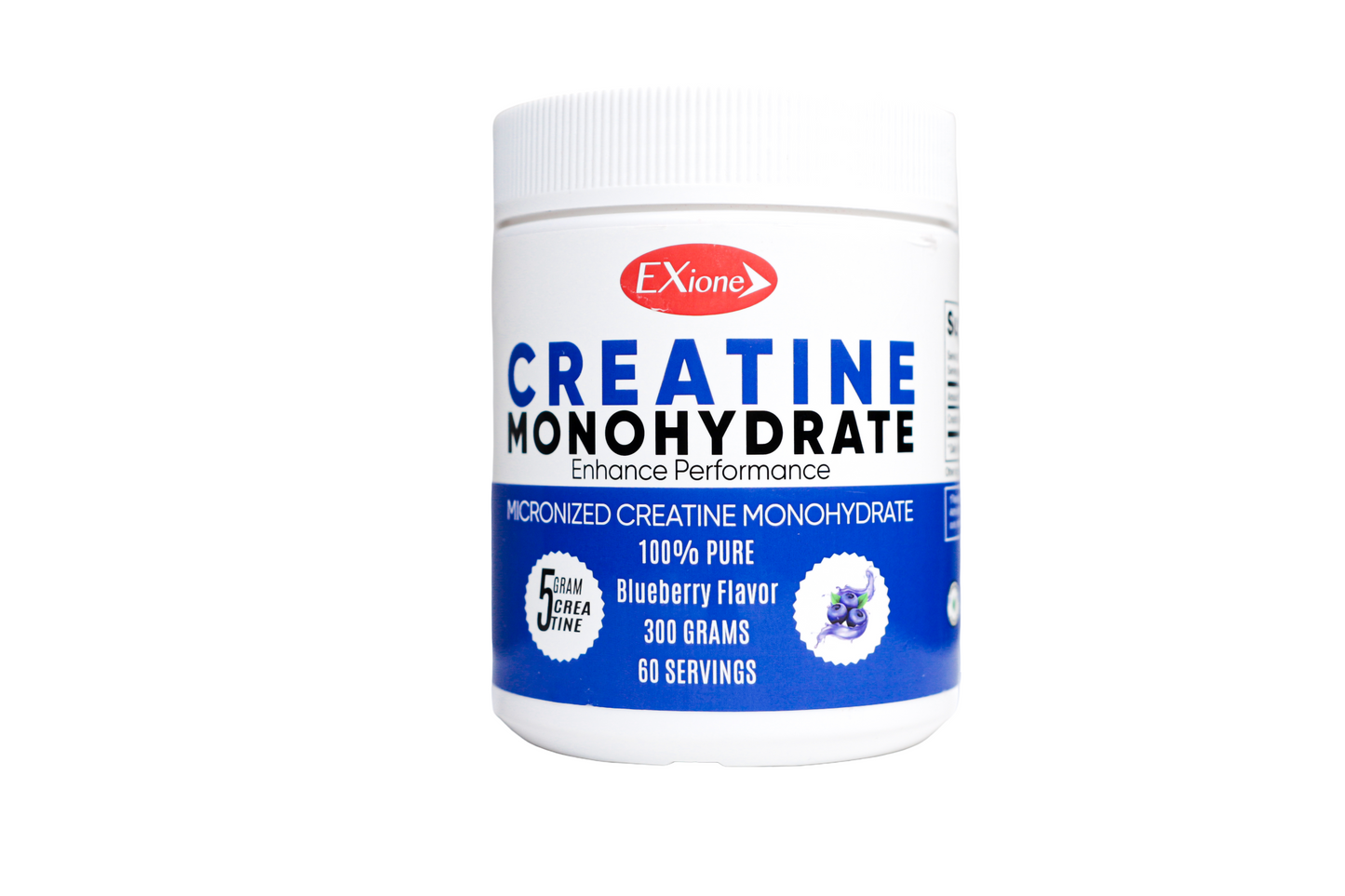Exione 100% Pure  Blueberry Micronized Creatine Powder 300g Muscle Growth Support Supplement