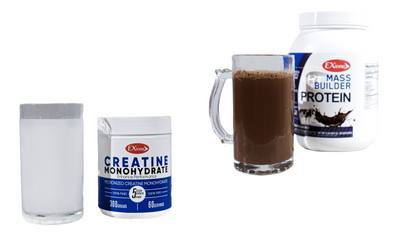 Exione Mass Chocolate Protein Builder  Powder And Creatine Monohydrate