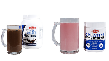 Exione  Chocolate Mass Builder Protein powder And Blueberry Creatine Monohydratew