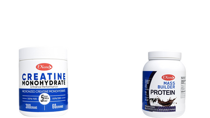 Exione Mass Chocolate Protein Builder  Powder And Creatine Monohydrate
