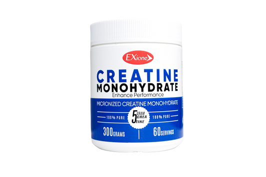 Exione 100% Pure Unflavored Micronized Creatine Powder 300g Muscle Growth Support Supplement