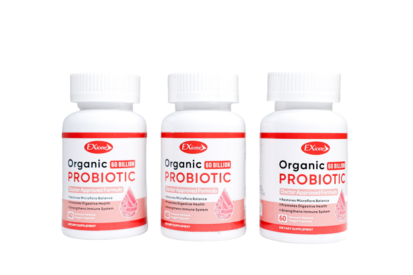 3 Bottles Probiotic For Clearer Skin