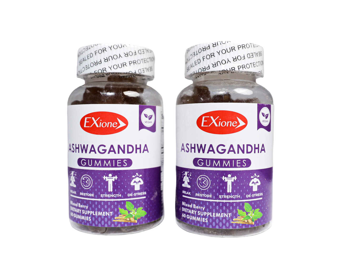 2 Bottles Ashwagandha For Stress Relief