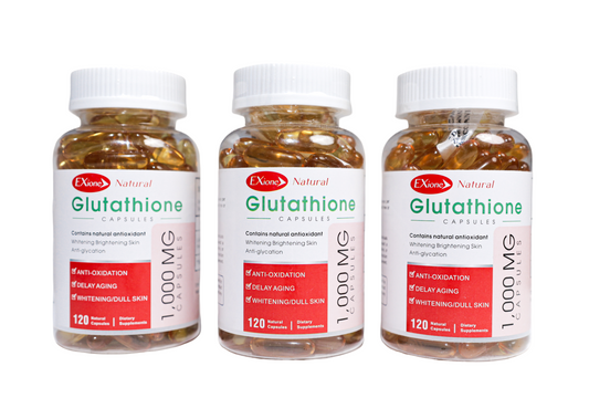 3 Bottles Of Glutathione For Clearer Skin