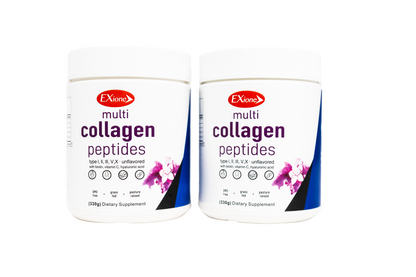 Exione Hydrolyzed Collagen Peptides Grass Fed Joint Health Support Non-GMO Type I  ll III V & XCollagen