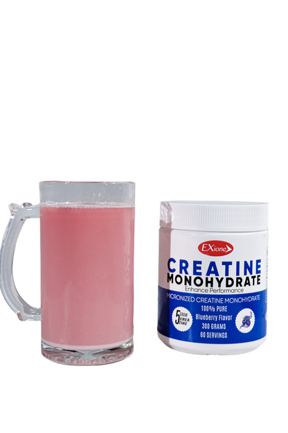 Exione 100% Pure  Blueberry Micronized Creatine Powder 300g Muscle Growth Support Supplement