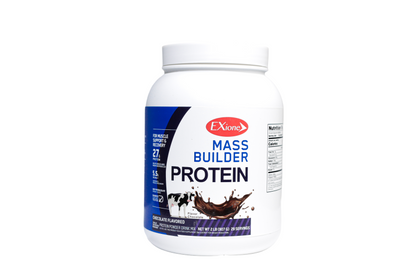 Exione 27g  Chocolate Milkshake Mass Builder Whey Protein Powder Low‑Sugar  Post-Workout Muscle Recovery