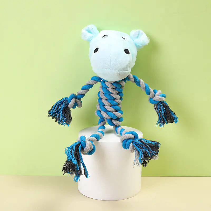 Interactive Plush Dog Toy with Sound for Chewing