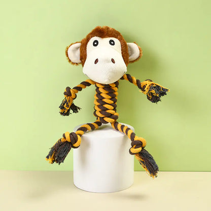 Interactive Plush Dog Toy with Sound for Chewing