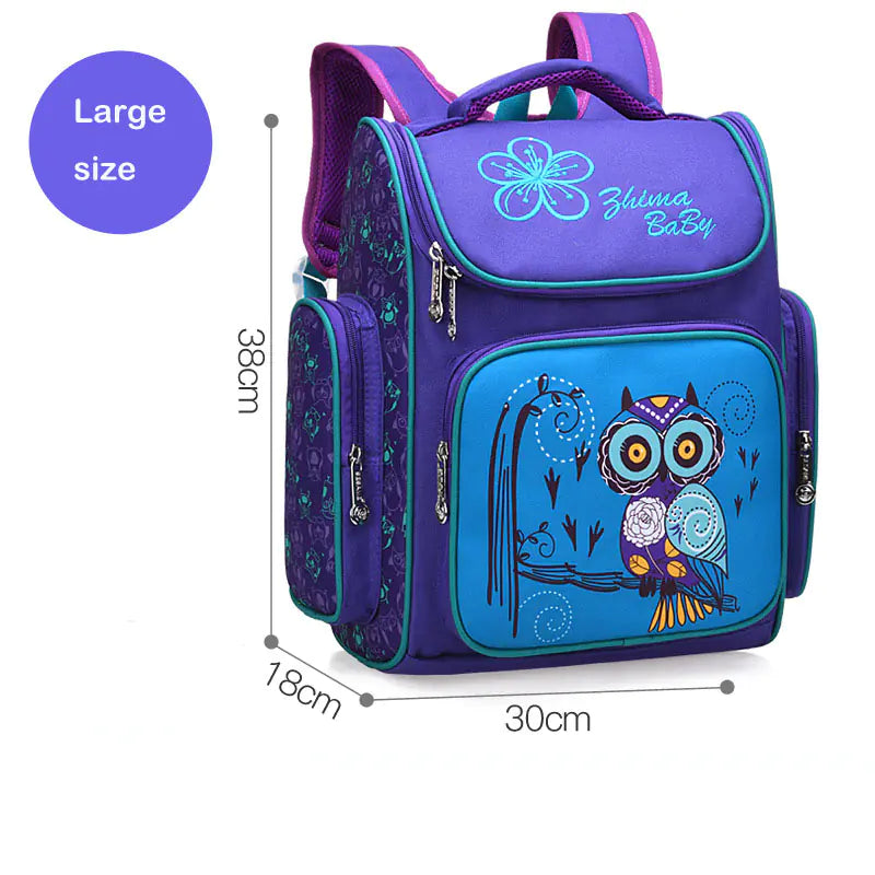 Cute 3D Cartoon Russian School Backpack