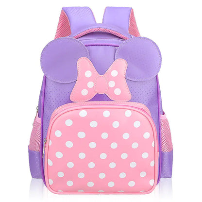 Stylish Girls' Cartoon Backpack for Kindergarten