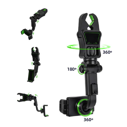 Car Rearview Mirror Phone Holder for AR Navigation