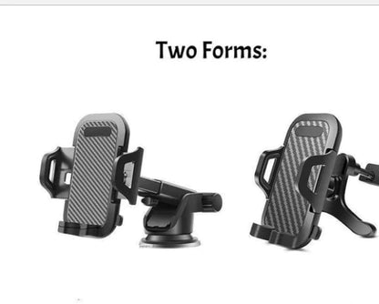 Car Air Vent Multi-Function Phone Holder with Carbon Fiber