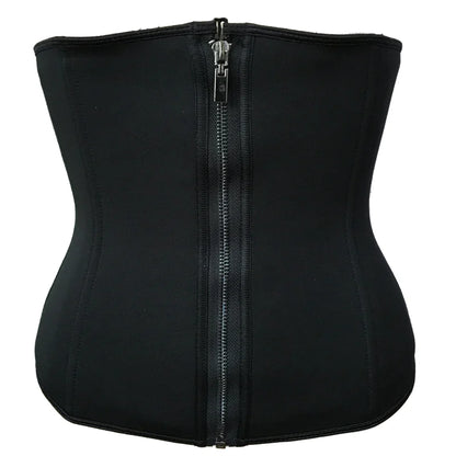 Zipper Front Neoprene Waist Corset