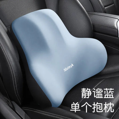 Car Memory Foam Neck Pillow and Lumbar Support Cushion