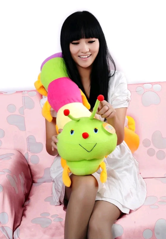 Large Colorful Caterpillar Plush Toy - Creative Doll
