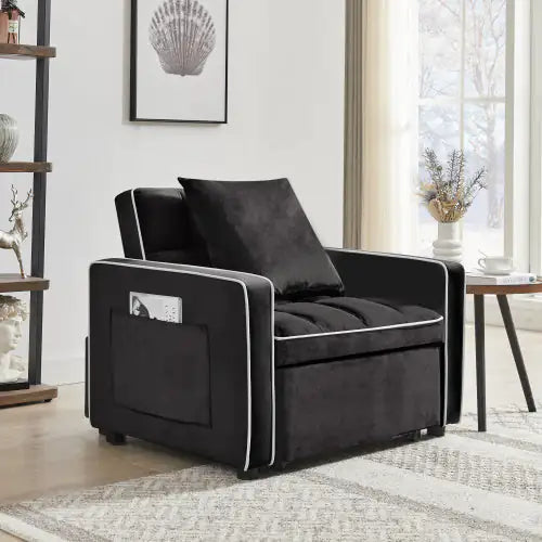 3-in-1 Sofa Bed Chair Fold-out Sofa Bed Adjustable Back Sofa