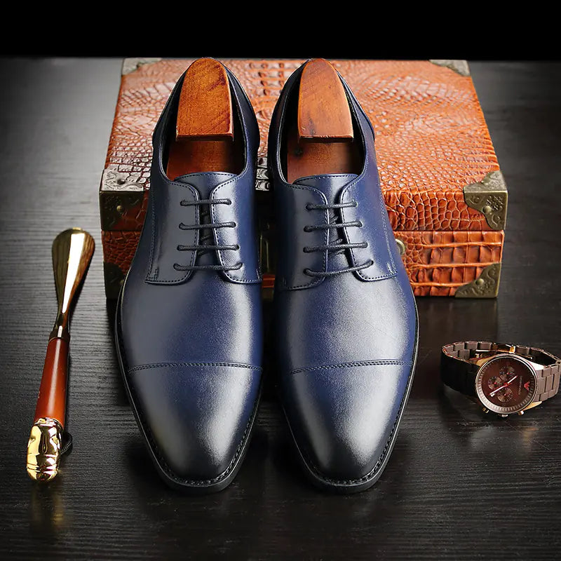 Men's Formal Leather Shoes - Stylish Oxford Dress Shoes